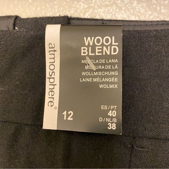 Atmosphere Ireland Wool Blend A-Line color block stripe Skirt womans 10-12 - Picture 6 of 10